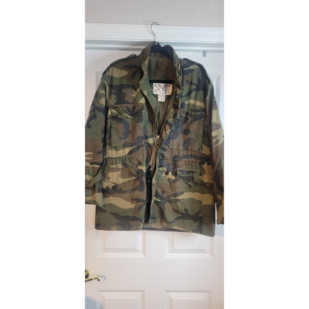 Mens vintage duck bay hunting camouflage Size Large